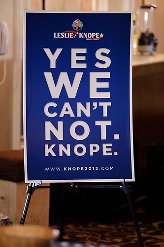 can't not knope. 